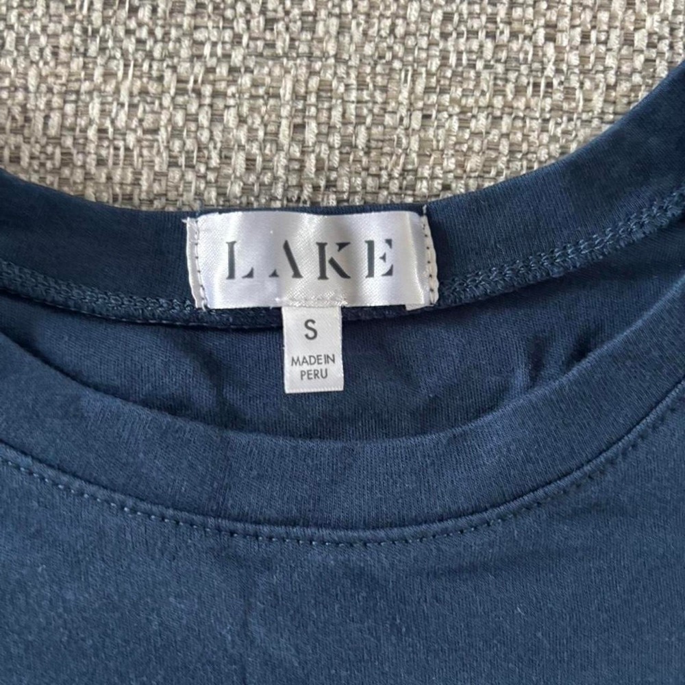 Lake pajamas pima crew top size S - Picture 3 of 3